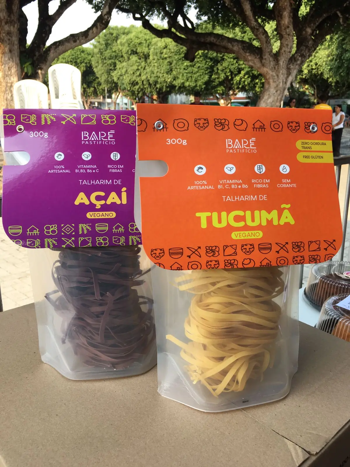 Macarrão amazônico de açaí e de tucumã já estão disponíveis no mercado